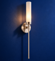 Lampa na ścianę PRESTON 8979 kinkiet nikiel mleczne szkło glamour 8979 Argon