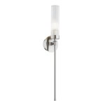 Lampa ścienna PRESTON 8977 kinkiet nikiel szkło ryflowane glamour 8977 ARGON