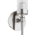 Lampa ścienna PRESTON 8977 kinkiet nikiel szkło ryflowane glamour 8977 ARGON