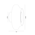 Lampa natynkowa A SOFI 9009 kinkiet szkło Krosno design miodowy moduł LED 9009 ARGON