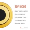 Lampa natynkowa A SOFI 9009 kinkiet szkło Krosno design miodowy moduł LED 9009 ARGON