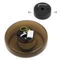 Lampa natynkowa A SOFI 9010 kinkiet okrągły szkło Krosno design koniakowy moduł LED 9010 ARGON 