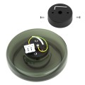Lampa natynkowa A SOFI 9011 kinkiet okrągły szkło Krosno design oliwkowy zielony moduł LED 9011 ARGON