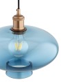 Lampa wisząca niebieski miedziane detale TRESCO 8982 ARGON