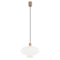 Lampa wisząca mleczne szkło miedziane detale TRESCO 8980 ARGON