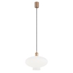 Lampa wisząca mleczne szkło miedziane detale TRESCO 8980 ARGON