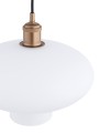 Lampa wisząca mleczne szkło miedziane detale TRESCO 8980 ARGON