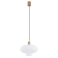 Lampa wisząca mleczne szkło miedziane detale TRESCO 8980 ARGON