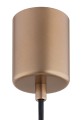 Lampa wisząca dymne szkło miedziane detale TRESCO 8981 ARGON