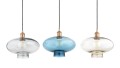 Lampa wisząca dymne szkło miedziane detale TRESCO 8981 ARGON