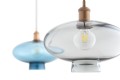 Lampa wisząca dymne szkło miedziane detale TRESCO 8981 ARGON