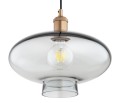 Lampa wisząca dymne szkło miedziane detale TRESCO 8981 ARGON