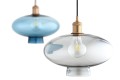 Lampa wisząca dymne szkło miedziane detale TRESCO 8981 ARGON