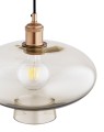 Lampa wisząca szkło dymione szampański miedziane detale TRESCO 9012 ARGON