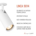 Lampa do zabudowy reflektor wpuszczany sufitowy regulowany GU10 biały LINCA 9014 ARGON