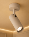 Kinkiet, lampa reflektor sufitowy GU10 długa tubka taupe LINCA 9022 ARGON
