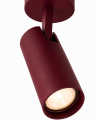 Lampa, kinkiet reflektor sufitowy GU10 długa tubka bordo barolo LINCA 9026 ARGON