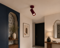 Lampa, kinkiet reflektor sufitowy GU10 długa tubka bordo barolo LINCA 9026 ARGON