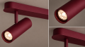 Kinkiet, lampa belka 3 reflektory 3 wysokości regulacja GU10 barolo bordo LINCA 6372 ARGON