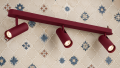 Kinkiet, lampa belka 3 reflektory 3 wysokości regulacja GU10 barolo bordo LINCA 6372 ARGON