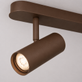 Lampa sufitowa, kinkiet belka 3 reflektory 3 wysokości regulacja GU10 brąz LINCA 6373 ARGON
