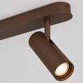 Lampa sufitowa, kinkiet belka 3 reflektory 3 wysokości regulacja GU10 brąz LINCA 6373 ARGON