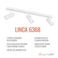 Kinkiet, lampa belka 3 reflektory 3 wysokości regulacja GU10 biała LINCA 6368 ARGON