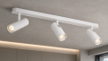 Kinkiet, lampa belka 3 reflektory 3 wysokości regulacja GU10 biała LINCA 6368 ARGON