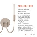 Kinkiet dwupłomienny świecznik taupe AUGUSTINE 7300 ARGON