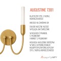 Kinkiet dwupłomienny świecznik mosiężny 2XG9 AUGUSTINE 7301 ARGON