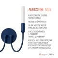 Kinkiet dwupłomienny świecznik granatowy 2XG9 AUGUSTINE 7305 ARGON