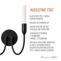Kinkiet dwupłomienny świecznik czarny AUGUSTINE 7307 ARGON