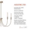 Lampa wisząca żyrandol świecznik 5 G9 taupe AUGUSTINE 2199 ARGON
