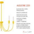 Lampa wisząca żyrandol świecznik 5 G9 żółty AUGUSTINE 2201 ARGON
