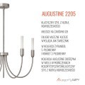 Lampa wisząca żyrandol świecznik 5 G9 nikiel AUGUSTINE 2205 ARGON