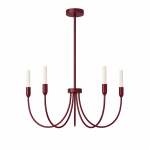 Lampa wisząca żyrandol świecznik 5 G9 bordo barolo AUGUSTINE 2203 ARGON