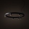 Lampa wisząca FOURTY ROUND LED VII czarna 12285 NOWODVORSKI