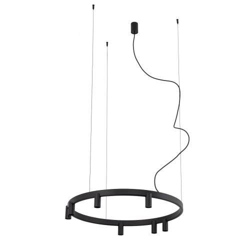 Lampa wisząca FOURTY ROUND LED VII czarna 12285 NOWODVORSKI  12285-1-1.jpg