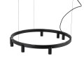 Lampa wisząca FOURTY ROUND LED VII czarna 12285 NOWODVORSKI