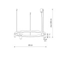 Lampa wisząca FOURTY ROUND LED VII terakota 12418 NOWODVORSKI