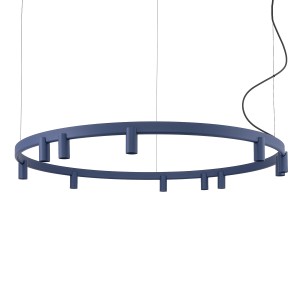 Lampa wisząca FOURTY ROUND LED XI granatowa 12286 NOWODVORSKI