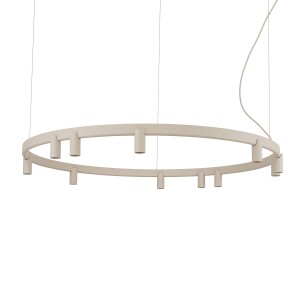 Lampa wisząca FOURTY ROUND LED XI beżowa 12287 NOWODVORSKI