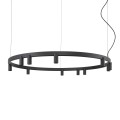 Lampa wisząca FOURTY ROUND LED XI czarna 12288 NOWODVORSKI