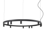 Lampa wisząca FOURTY ROUND LED XI czarna 12288 NOWODVORSKI