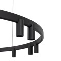 Lampa wisząca FOURTY ROUND LED XI czarna 12288 NOWODVORSKI