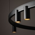 Lampa wisząca FOURTY ROUND LED XI czarna 12288 NOWODVORSKI