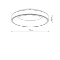 Plafon NIKKI ROUND LED WHITE 48W 4000K 11204 NOWODVORSKI