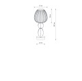 Lampa stołowa CORALS biurkowa ceramika E27 11978 NOWODVORSKI