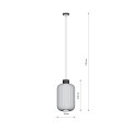 Lampa wisząca AURORA A ceramika 11968 NOWODVORSKI