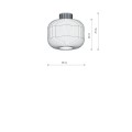 Plafon AURORA lampa sufitowa 1XE27 beżowa 11970 NOWODVORSKI